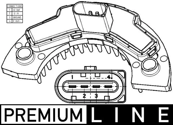 ABR9000P Mahle Original Регулятор оборотів пічки