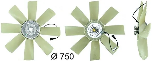 CFF441000P Mahle Original Дифузор радіатора охолодження, в зборі з мотором і крильчаткою
