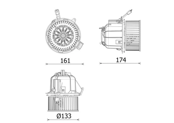 3645625 Peugeot/Citroen Електромотор пічки
