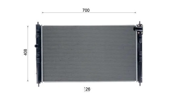 CR2237000S Mahle Original Радіатор охолодження двигуна