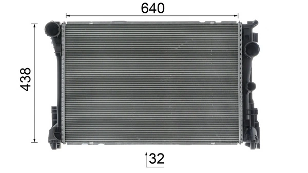 CR1684000P Mahle Original Радіатор охолодження двигуна