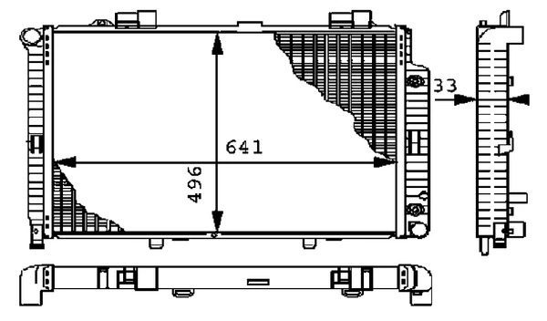 Радіатор 8012645 Agility