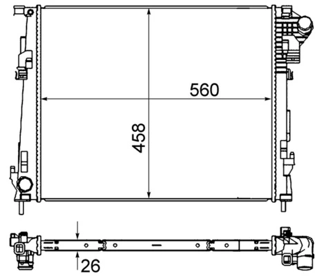 Радіатор CR1237000S Mahle Original