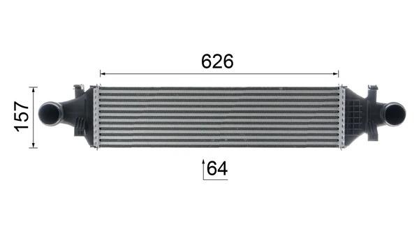 CI480000P Mahle Original Охолоджувач наддувочного повітря