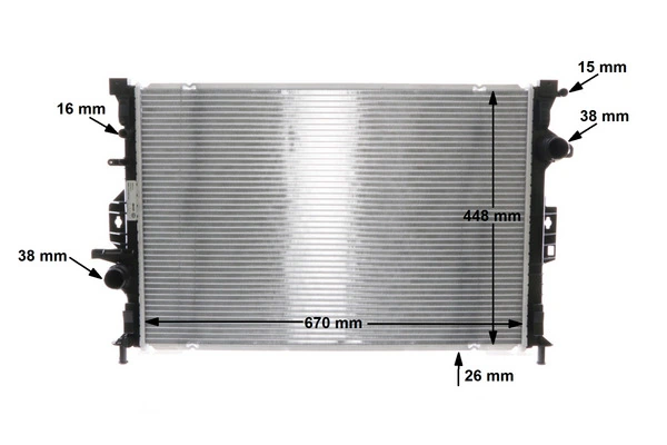 Радіатор основний Mahle Original CR1748000S ціна, від 126.72 USD