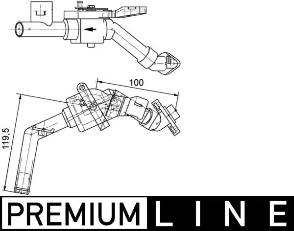 CV8000P Mahle Original Кран пічки (обігрівача)