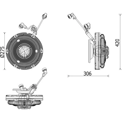 CFC259000P Mahle Original Гідромуфта приводу вентилятора