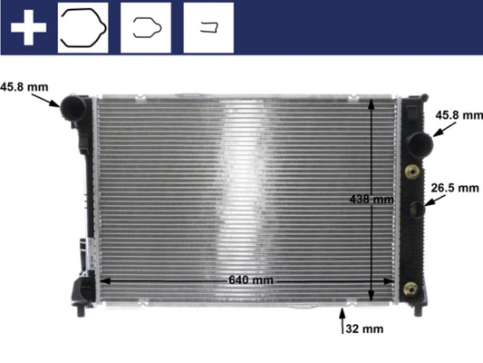 Купити CR1176000S Mahle Original Радіатор двигуна