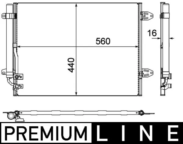 AC733000P Mahle Original Конденсатор