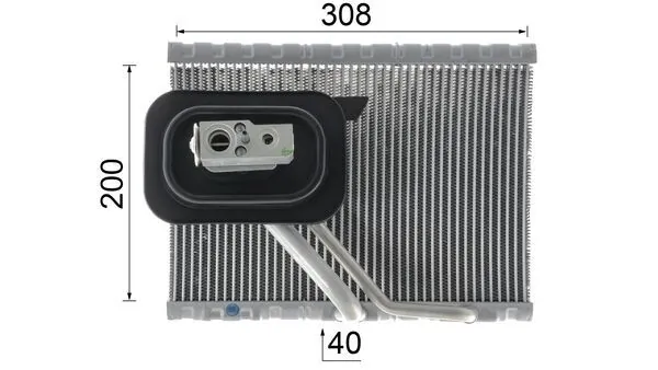Випаровувач кондиціонера Mahle Original AE127000P ціна, від 100.82 USD