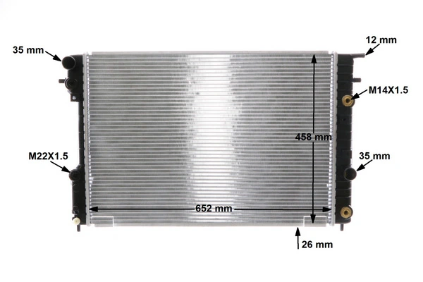 CR560000S Mahle Original Радіатор охолодження двигуна