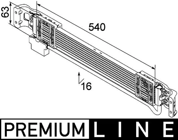 CLC69000P Mahle Original Радіатор охолодження, АКПП