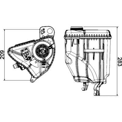 CRT3000S Mahle Original Розширювальний бачок охолодження
