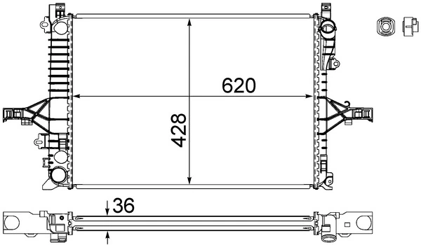 Радіатор CR1546000S Mahle Original