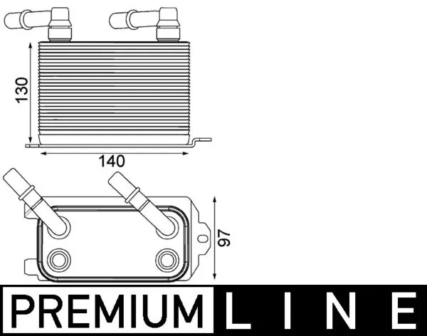 CLC228000P Mahle Original Радіатор охолодження, АКПП