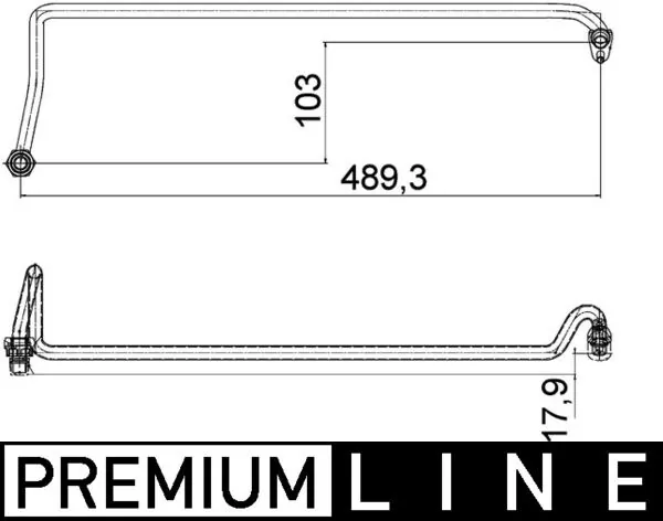 AHX5000P Mahle Original Трубка масляного радіатора АКПП, верхня