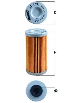 OX1091 Mahle Original Фільтр масла