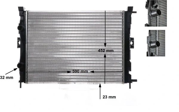 Радіатор основний Mahle Original CR1690000S ціна, від 113.84 USD