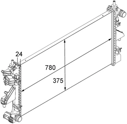 Радіатор CR881000S Mahle Original