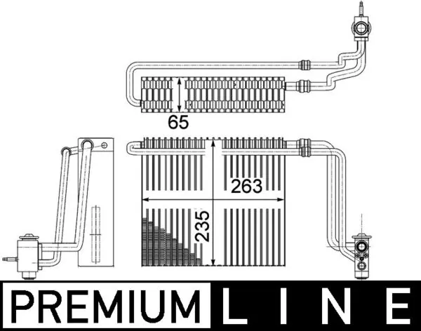 AE107000P Mahle Original Охолоджувач повітря