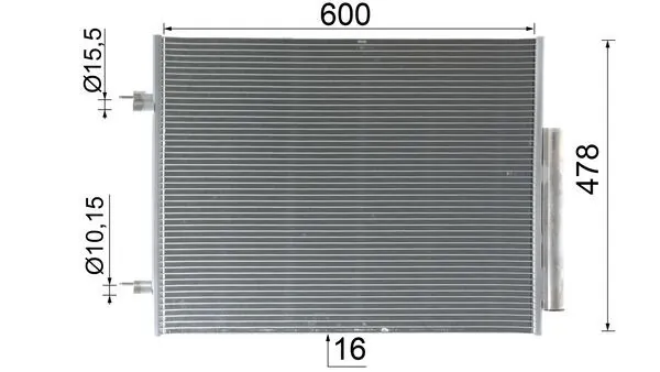 Радіатор охолодження кондиціонера Mahle Original AC1131000P