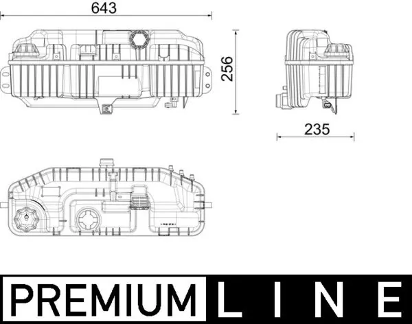 Бачок системи охолодження двигуна розширювальний Mercedes A9605019003 ціна, від 290.96 USD