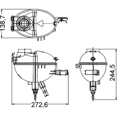 CRT209000S Mahle Original Розширювальний бачок охолодження