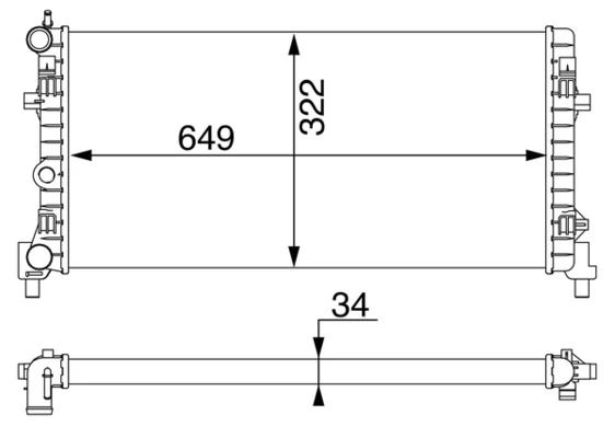 Радіатор CR1096000S Mahle Original