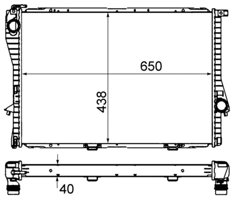 Радіатор CR295000S Mahle Original