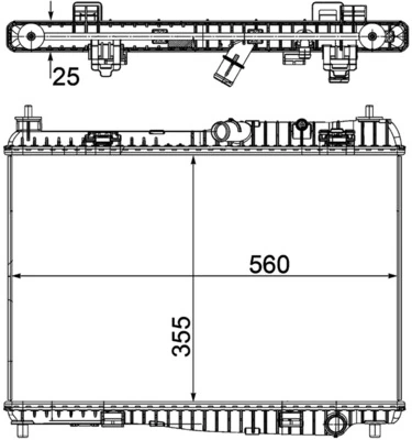 Радіатор основний Mahle Original CR1135000P ціна, від 68.51 USD