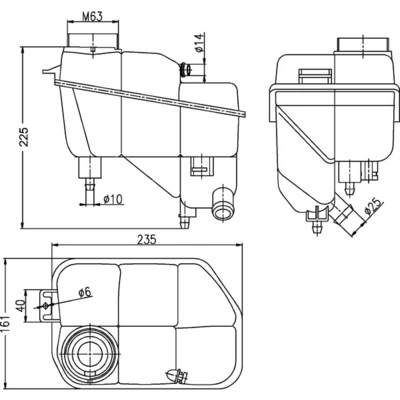 CRT202000S Mahle Original Розширювальний бачок охолодження