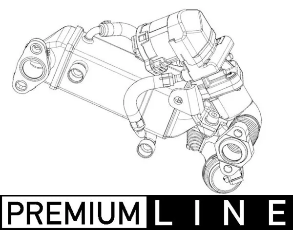 CE10000P Mahle Original Радіатор системи EGR рециркуляції вихлопних газів