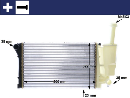 Купити CR1451000S Mahle Original Радіатор двигуна