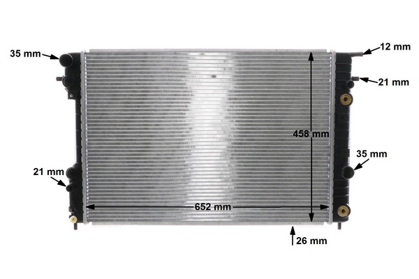 CR561000S Mahle Original Радіатор охолодження двигуна