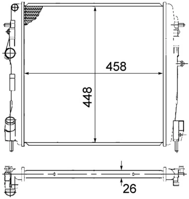 Радіатор CR1506000S Mahle Original
