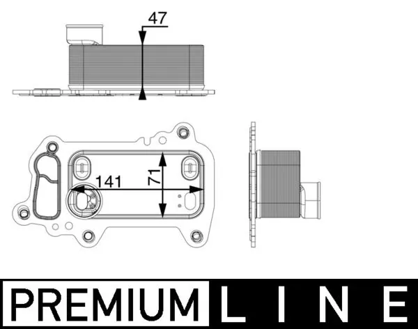 CLC79000P Mahle Original Радіатор масляний