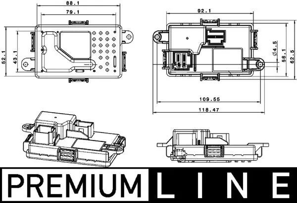 ABR67000P Mahle Original Регулятор оборотів пічки