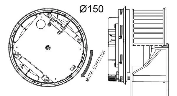 AB263000P Mahle Original Електромотор пічки