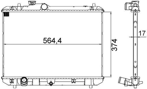 Радіатор CR1194000S Mahle Original