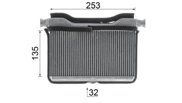AH189000P Mahle Original Радіатор опалювача салону