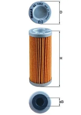 OX1092 Mahle Original Фільтр масла