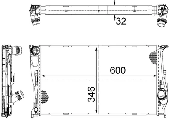 Радіатор CR1083000S Mahle Original