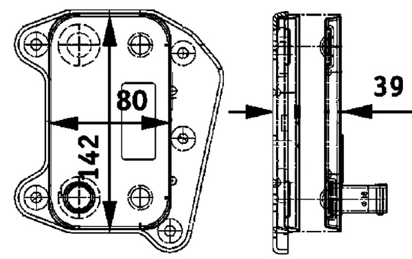 CLC52000P Mahle Original Радіатор масляний