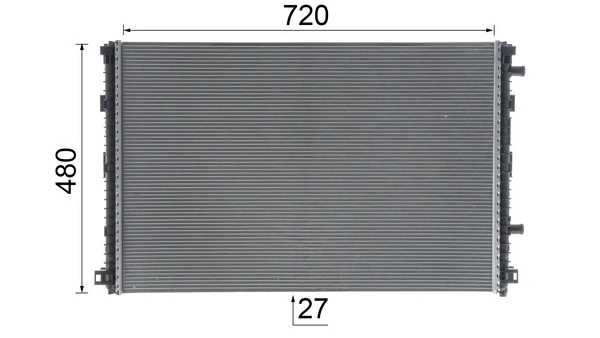 CIR24000P Mahle Original Радіатор охолодження двигуна, додатковий