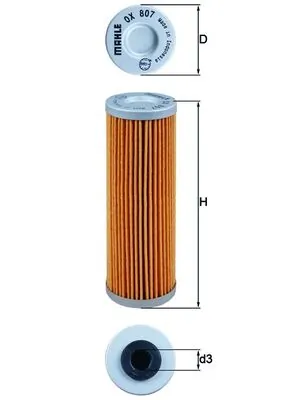 OX807 Mahle Original Фільтр масла
