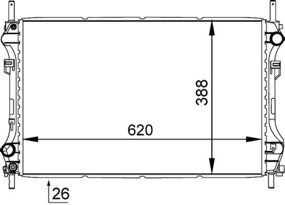 Купити CR1140000S Mahle Original Радіатор двигуна