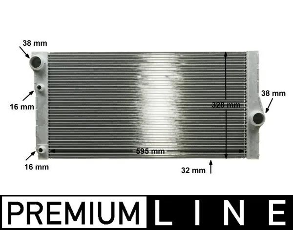 CR1147000P Mahle Original Радіатор охолодження двигуна