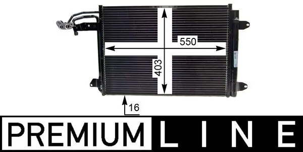 Купити AC324000P Mahle Original Радіатор системи охолодження кондиціонера