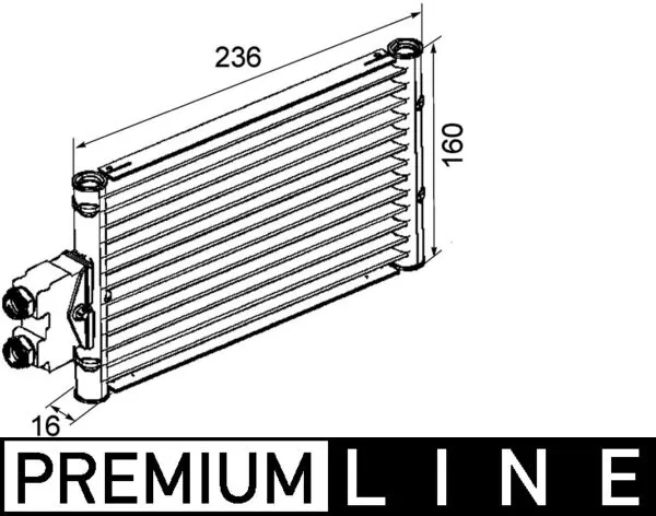 CLC74000P Mahle Original Радіатор охолодження, АКПП