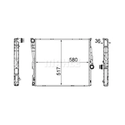 Купити CR1393000S Mahle Original Радіатор двигуна